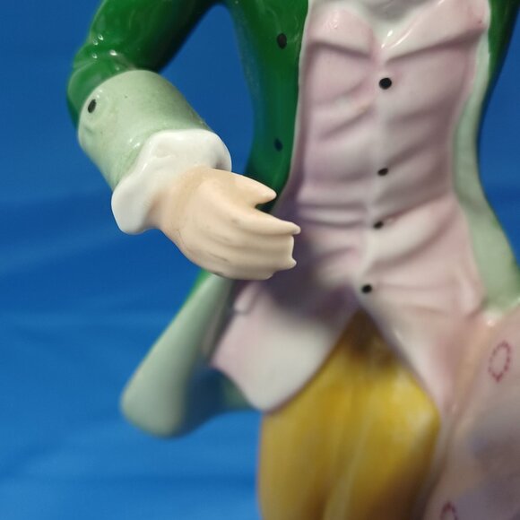 Royal Dux Antique Porcelain Figurine Victorian Couple Dancing WW1 Era Lady W Fan - Picture 15 of 16